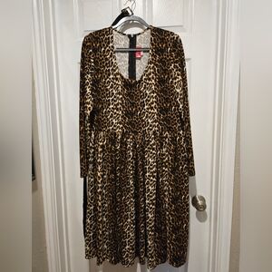 Troublemaker leopard print dresses by Vixen by Micheline Pitt size 3X